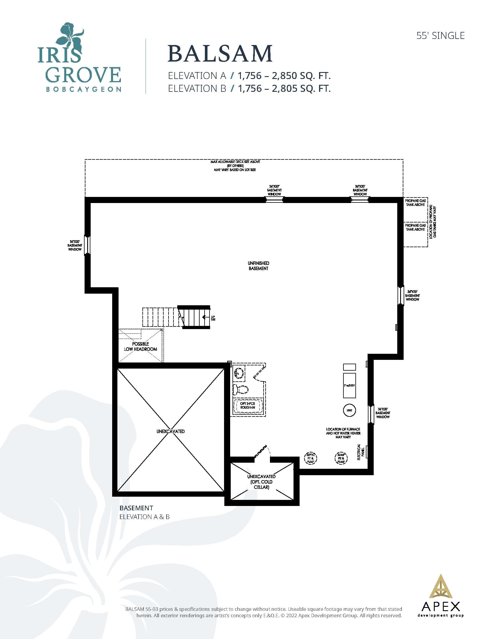 Balsam Floor Plan at Iris Grove - 1756 sq.ft 4