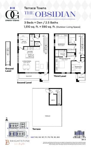 The Obsidian floor plan