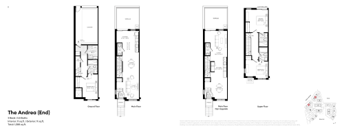 The Andrea (End) floor plan