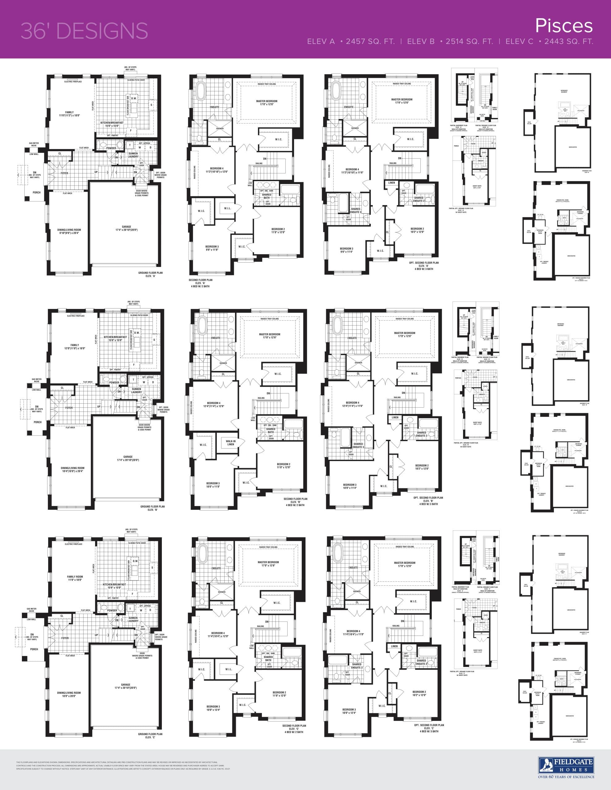 Pisces Floor Plan at Dreamscape - 2514 sq.ft