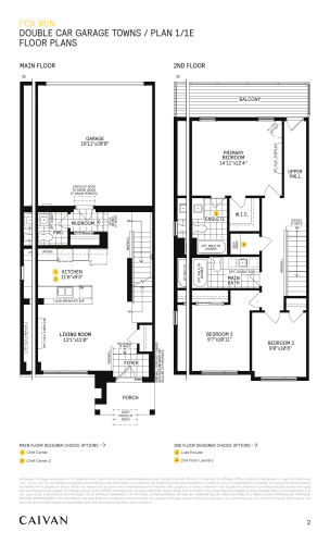 Double Car Garage Towns / Plan 1 floor plan